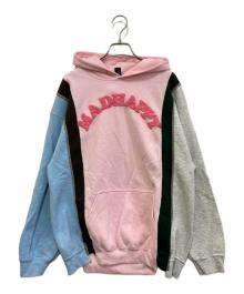 Rebuild by Needles×madhappy（リビルドバイニードルス×マッドハッピー）の古着「再構築プルオーバーパーカー」｜ピンク