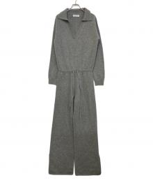 Rosarymoon（ロザリームーン）の古着「V-neck Knit All-in-one」｜グレー