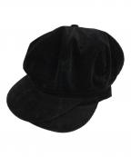 CA4LA×MIHARA YASUHIROカシラ×ミハラヤスヒロ）の古着「コーデュロイレイヤードキャップ」｜ブラック