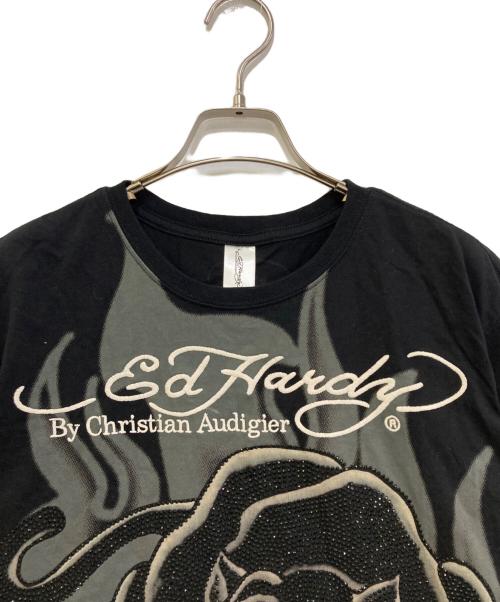 Ed Hardy（エド ハーディー）Ed Hardy (エド ハーディー) EBKST SS TEE ブラック サイズ:Lの古着・服飾アイテム