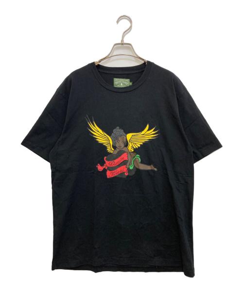 Denim Tears（デニムティアーズ）Denim Tears (デニムティアーズ) ブラック ケルビム Tシャツ ブラック サイズ:Lの古着・服飾アイテム