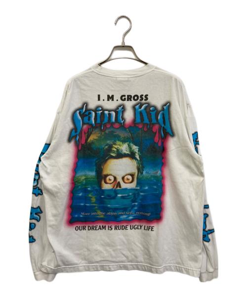 SAINT MICHAEL（セントマイケル）SAINT MICHAEL (セントマイケル) The Kid Laroi L/S TEE ホワイト サイズ:Lの古着・服飾アイテム