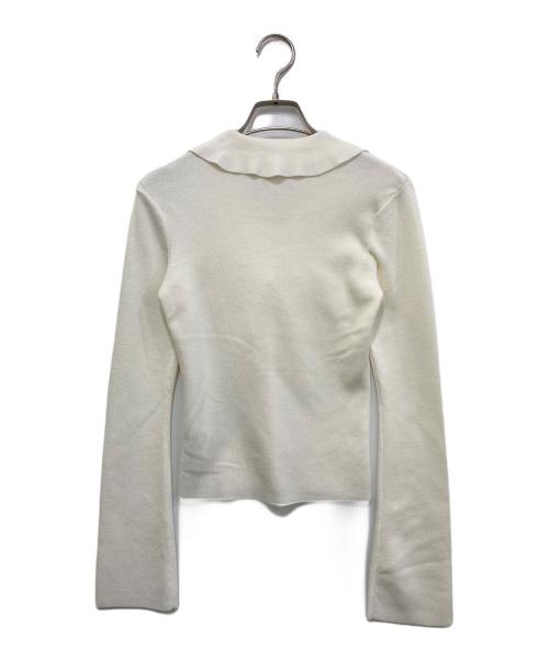 Snidel（スナイデル）Snidel (スナイデル) Sustainableレイヤードラッフルニットプルオーバー SWNT255124 ベージュ サイズ:1の古着・服飾アイテム