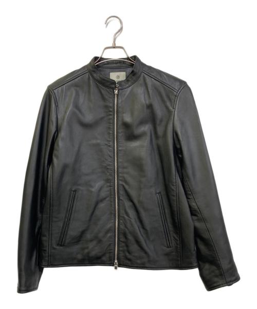 nano・universe（ナノ・ユニバース）nano・universe (ナノ・ユニバース) シングルライダースジャケット ブラック サイズ:Mの古着・服飾アイテム