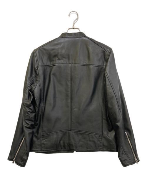 nano・universe（ナノ・ユニバース）nano・universe (ナノ・ユニバース) シングルライダースジャケット ブラック サイズ:Mの古着・服飾アイテム