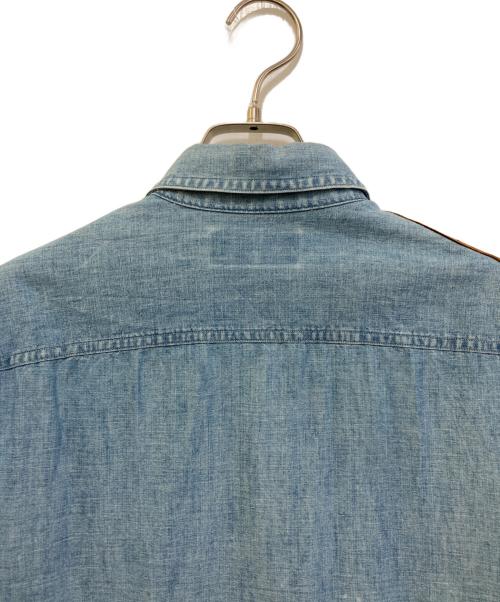 POLO RALPH LAUREN（ポロ・ラルフローレン）POLO RALPH LAUREN (ポロ・ラルフローレン) シャンブレーハンティングシャツ ブルー サイズ:Sの古着・服飾アイテム