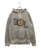 POLO RALPH LAURENポロ・ラルフローレン）の古着「タイガーワッペンパーカー」｜グレー