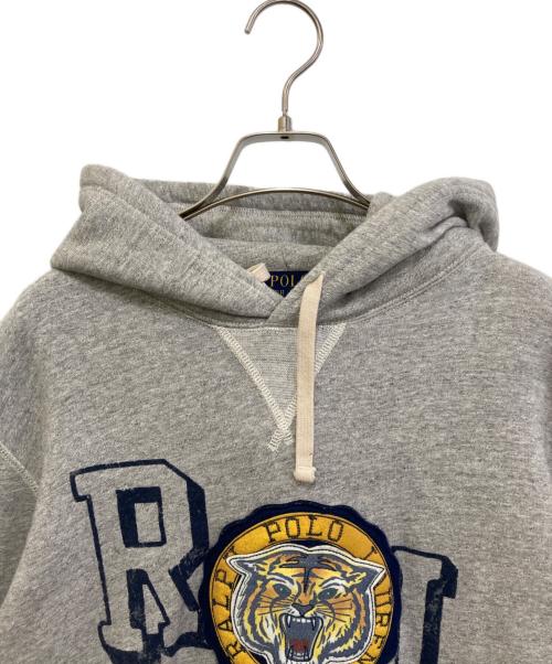 POLO RALPH LAUREN（ポロ・ラルフローレン）POLO RALPH LAUREN (ポロ・ラルフローレン) タイガーワッペンパーカー グレー サイズ:Mの古着・服飾アイテム