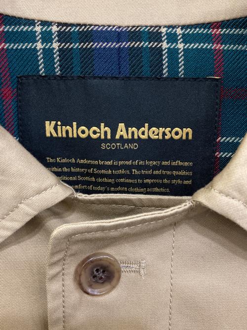 Kinloch Anderson（キンロックアンダーソン）Kinloch Anderson (キンロックアンダーソン) ステンカラーコート ベージュ サイズ:実寸参照の古着・服飾アイテム