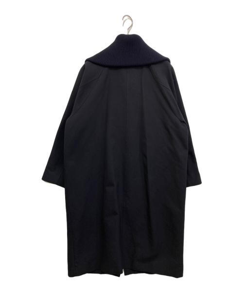 Spick and Span（スピック＆スパン）Spick and Span (スピック＆スパン) コットンダブルクロスリブカラーコート ブラック サイズ:38の古着・服飾アイテム