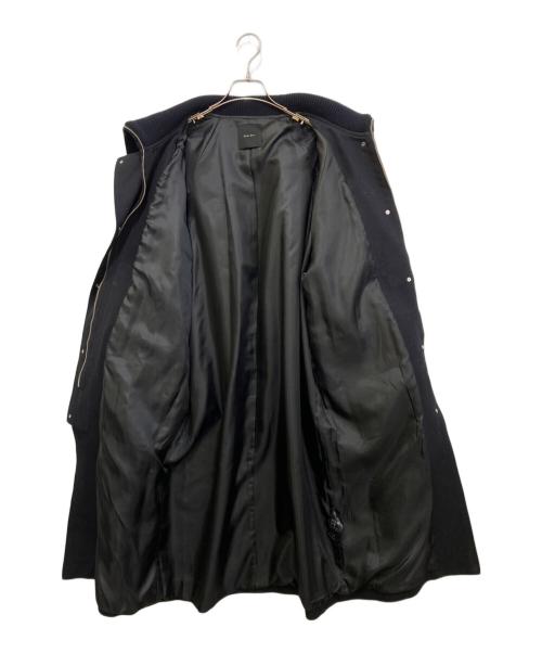 Spick and Span（スピック＆スパン）Spick and Span (スピック＆スパン) コットンダブルクロスリブカラーコート ブラック サイズ:38の古着・服飾アイテム