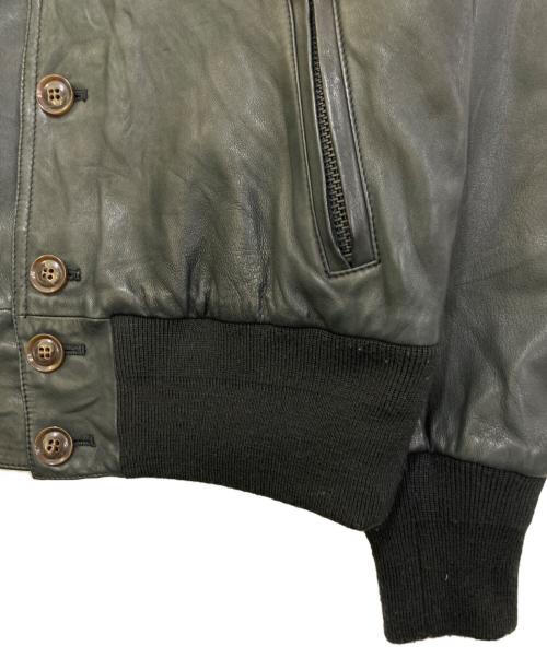 OMNIGOD（オムニゴッド）OMNIGOD (オムニゴッド) レザーブルゾン ブラック サイズ:Mの古着・服飾アイテム