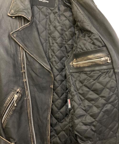 nano・universe（ナノ・ユニバース）nano・universe (ナノ・ユニバース) ラムレザーダブルライダースジャケット ブラック サイズ:Mの古着・服飾アイテム