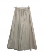 HERNOヘルノ）の古着「LIGHT NYLON STRETCH ロングスカート」｜グレー