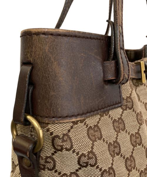 GUCCI（グッチ）GUCCI (グッチ) GGキャンバストートバッグ　107757の古着・服飾アイテム