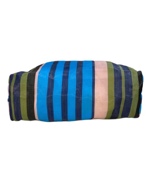 MARNI（マルニ）MARNI (マルニ) ストライプトートバッグ ブルーの古着・服飾アイテム