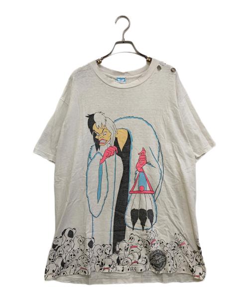 DISNEY（ディズニー）DISNEY (ディズニー) 90`sプリントTシャツ ホワイト サイズ:ONE SIZEの古着・服飾アイテム