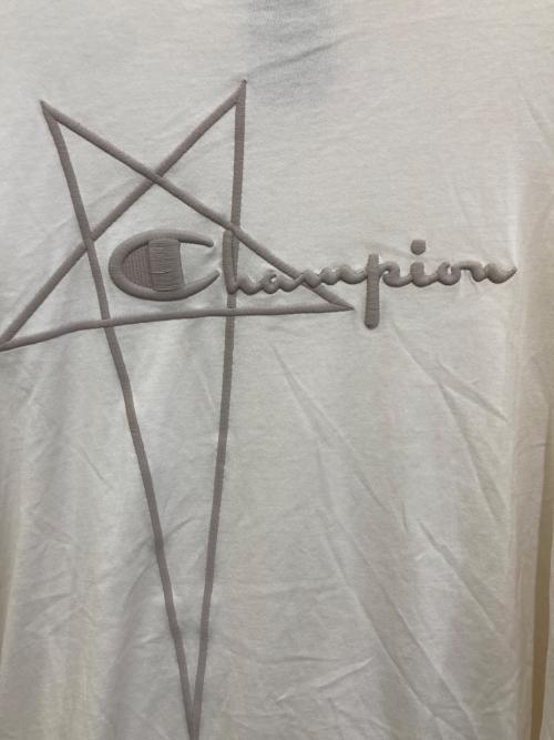 RICK OWENS（リックオウエンス）RICK OWENS (リックオウエンス) Champion (チャンピオン) TOMMY T　CM02C9229-CHJEG アイボリー サイズ:Sの古着・服飾アイテム