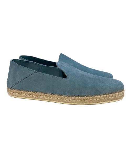 TOD'S（トッズ）TOD'S (トッズ) ジュートスリッポン ブルー サイズ:10　1/2の古着・服飾アイテム