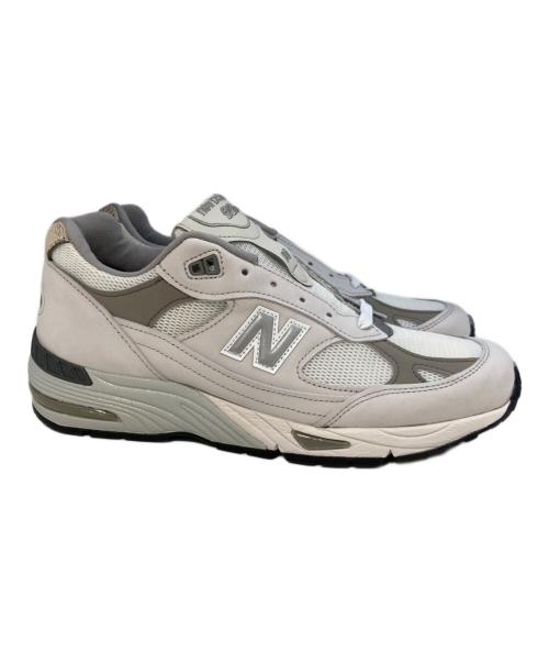 NEW BALANCE（ニューバランス）NEW BALANCE (ニューバランス) ローカットスニーカー グレー×ホワイト サイズ:27.5の古着・服飾アイテム
