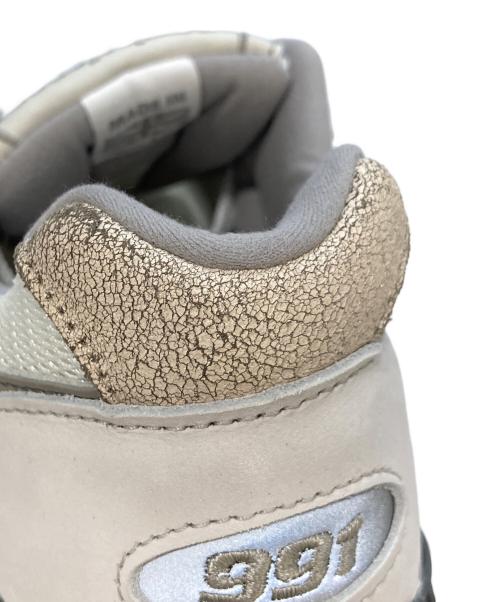 NEW BALANCE（ニューバランス）NEW BALANCE (ニューバランス) ローカットスニーカー グレー×ホワイト サイズ:27.5の古着・服飾アイテム