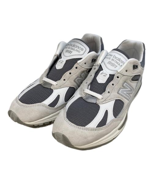 NEW BALANCE（ニューバランス）NEW BALANCE (ニューバランス) ローカットスニーカー グレー×ホワイト サイズ:43の古着・服飾アイテム