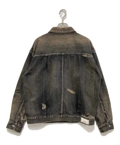 NEIGHBORHOOD（ネイバーフッド）NEIGHBORHOOD (ネイバーフッド) SAVAGE BT DENIM TYPE-1 JACKET グレー サイズ:Mの古着・服飾アイテム