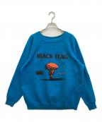 Hanesヘインズ）の古着「BLACK FLAG ヴィンテージスウェット」｜ブルー