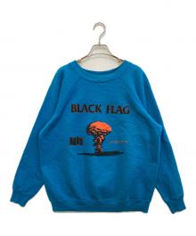 Hanes（ヘインズ）の古着「BLACK FLAG ヴィンテージスウェット」｜ブルー