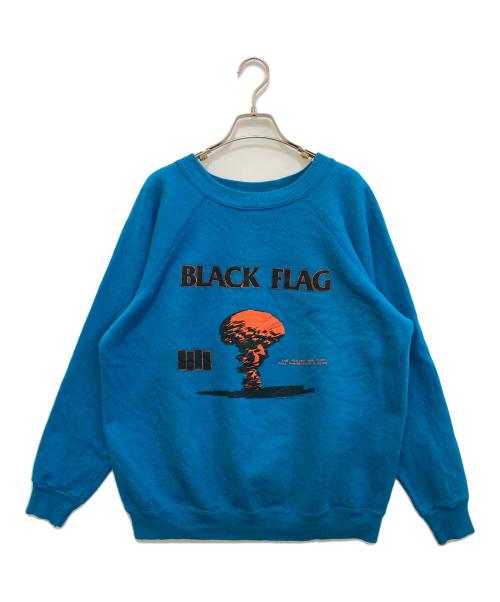 Hanes（ヘインズ）Hanes (ヘインズ) BLACK FLAG ヴィンテージスウェット ブルー サイズ:XLARGEの古着・服飾アイテム