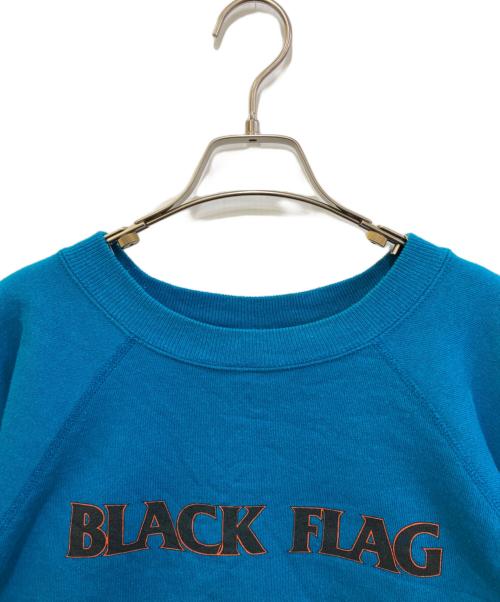 Hanes（ヘインズ）Hanes (ヘインズ) BLACK FLAG ヴィンテージスウェット ブルー サイズ:XLARGEの古着・服飾アイテム