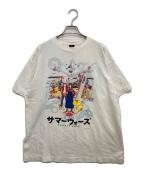 SAINT MICHAELセントマイケル）の古着「「SUMMER WARS」 サマーウォーズプリントTシャツ　SM-YS1-0000-C28」｜ホワイト