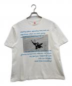 ChahChahチャーチャー）の古着「CC MESSAGE PHOTO S/S TEE　0241CT30」｜ホワイト