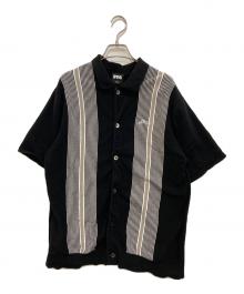 FTC（エフティーシー）の古着「STRIPE KNIT SHIRT　FTC024SUMSH05」｜ブラック
