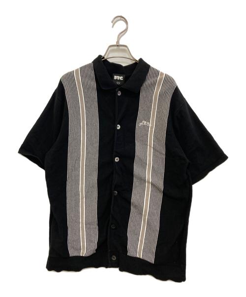 FTC（エフティーシー）FTC (エフティーシー) STRIPE KNIT SHIRT　FTC024SUMSH05 ブラック サイズ:Ｓの古着・服飾アイテム