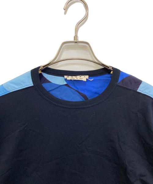 MARNI（マルニ）MARNI (マルニ) 切替カットソー　HUMU0009Q1 ネイビー サイズ:48の古着・服飾アイテム