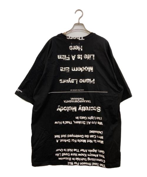 TAKAHIROMIYASHITA TheSoloIst.（タカヒロミヤシタ ザソロイスト）TAKAHIROMIYASHITA TheSoloIst. (タカヒロミヤシタ ザソロイスト) プリントTシャツ　0110SS22 ブラック サイズ:48の古着・服飾アイテム