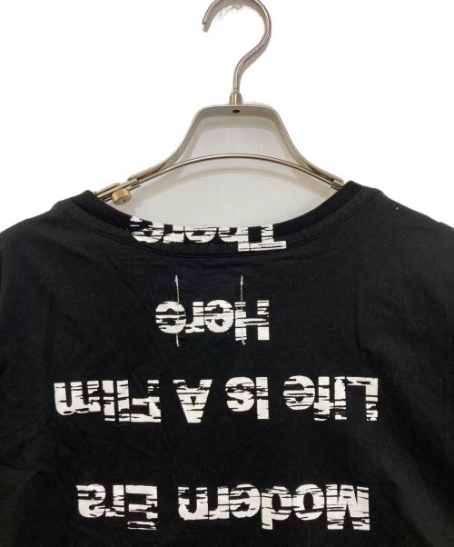 TAKAHIROMIYASHITA TheSoloIst.（タカヒロミヤシタ ザソロイスト）TAKAHIROMIYASHITA TheSoloIst. (タカヒロミヤシタ ザソロイスト) プリントTシャツ　0110SS22 ブラック サイズ:48の古着・服飾アイテム