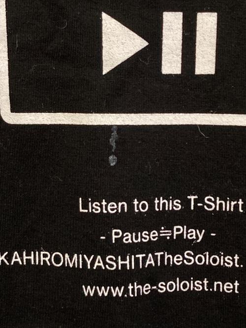 TAKAHIROMIYASHITA TheSoloIst.（タカヒロミヤシタ ザソロイスト）TAKAHIROMIYASHITA TheSoloIst. (タカヒロミヤシタ ザソロイスト) プリントTシャツ　0110SS22 ブラック サイズ:48の古着・服飾アイテム