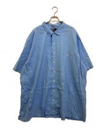 POLO RALPH LAUREN（ポロ・ラルフローレン）の古着「CURHAM CLASSIC FIT オープンカラーシャツ」｜ブルー