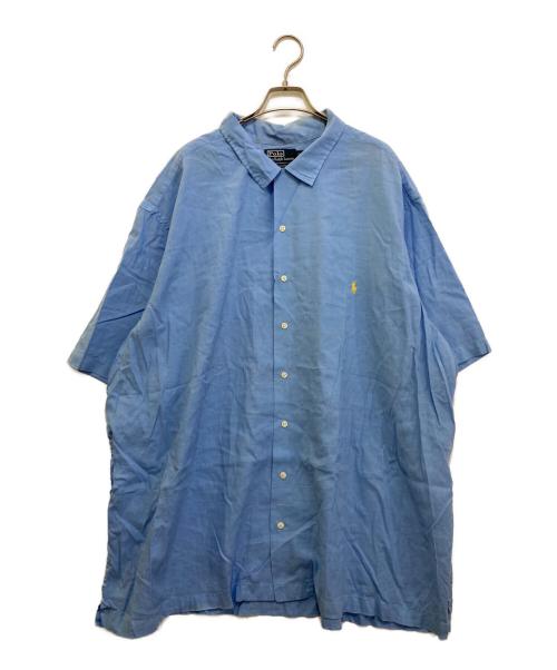 POLO RALPH LAUREN（ポロ・ラルフローレン）POLO RALPH LAUREN (ポロ・ラルフローレン) CURHAM CLASSIC FIT オープンカラーシャツ ブルー サイズ:３XBの古着・服飾アイテム