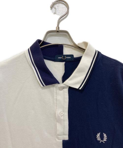 FRED PERRY（フレッドペリー）FRED PERRY (フレッドペリー) BEAMS (ビームス) 別注 オーバーサイズ ポロシャツ　FZ1832 ネイビー サイズ:Lの古着・服飾アイテム
