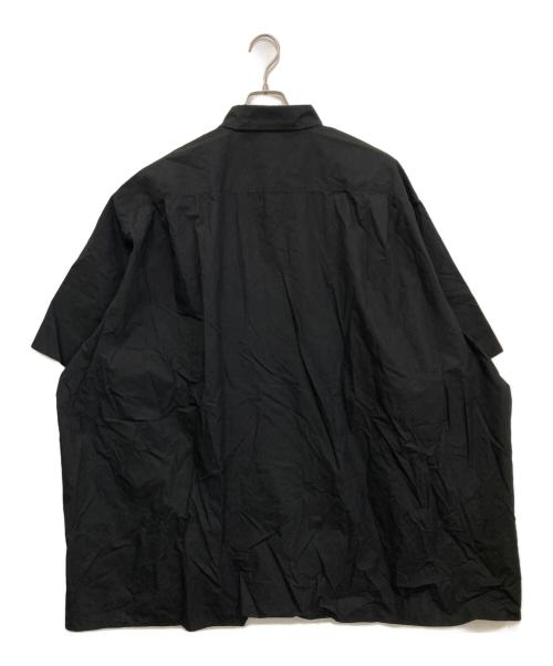 FRED PERRY（フレッドペリー）FRED PERRY (フレッドペリー) RAF SIMONS (ラフシモンズ) 半袖ビッグシャツ ブラック サイズ:Lの古着・服飾アイテム