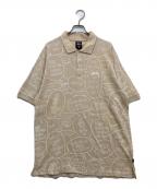 stussyステューシー）の古着「00`sポロシャツ」｜ベージュ