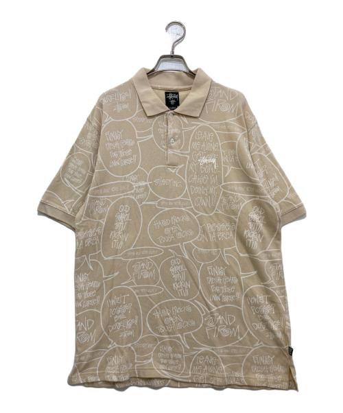 stussy（ステューシー）stussy (ステューシー) 00`sポロシャツ ベージュ サイズ:XLARGEの古着・服飾アイテム