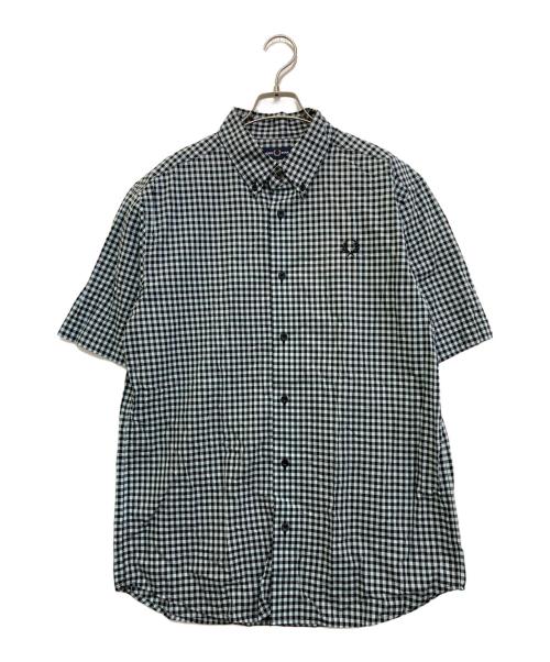 FRED PERRY（フレッドペリー）FRED PERRY (フレッドペリー) ギンガムチェックシャツ ブルー サイズ:Mの古着・服飾アイテム