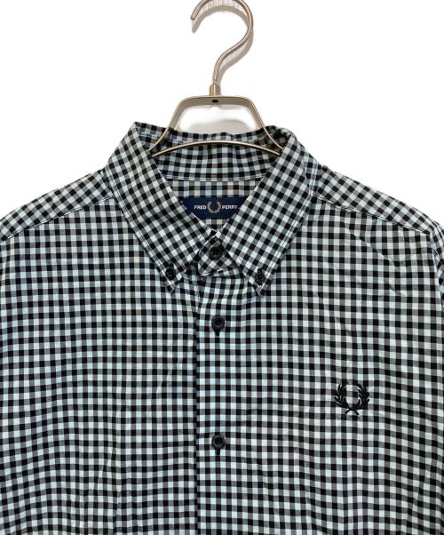 FRED PERRY（フレッドペリー）FRED PERRY (フレッドペリー) ギンガムチェックシャツ ブルー サイズ:Mの古着・服飾アイテム