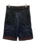DRIES VAN NOTEN（ドリスヴァンノッテン）の古着「インサイドアウトチェックショートパンツ」｜ブラック