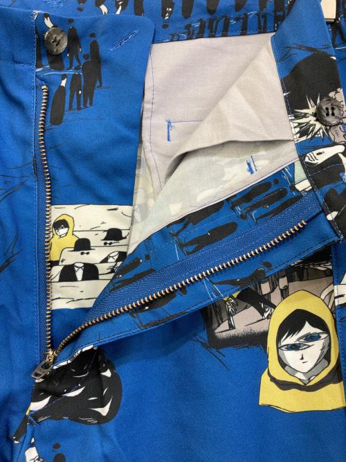 Azuma（アズマ）Azuma (アズマ) RYOJI YAMADA 総柄パンツ ブルー サイズ:-1の古着・服飾アイテム