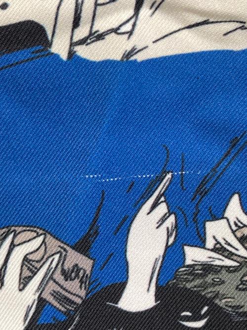 Azuma（アズマ）Azuma (アズマ) RYOJI YAMADA 総柄パンツ ブルー サイズ:-1の古着・服飾アイテム